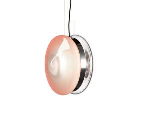 Orbital Pendant, pink/silver